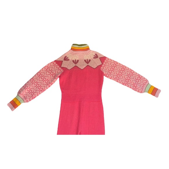 NWT LoveShackFancy Lali Onesie Jumpsuit Sweetheart Pink Size XS - Picture 8 of 14